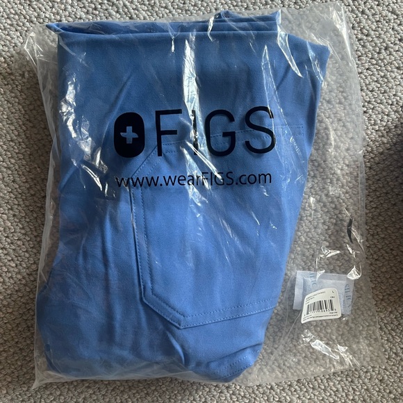 Figs Livingston Basic Scrub Pants Ceil Blue - Picture 3 of 4